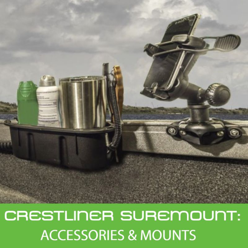 Mounts & Accessories For Crestliner Boats SureMount Gunnel System