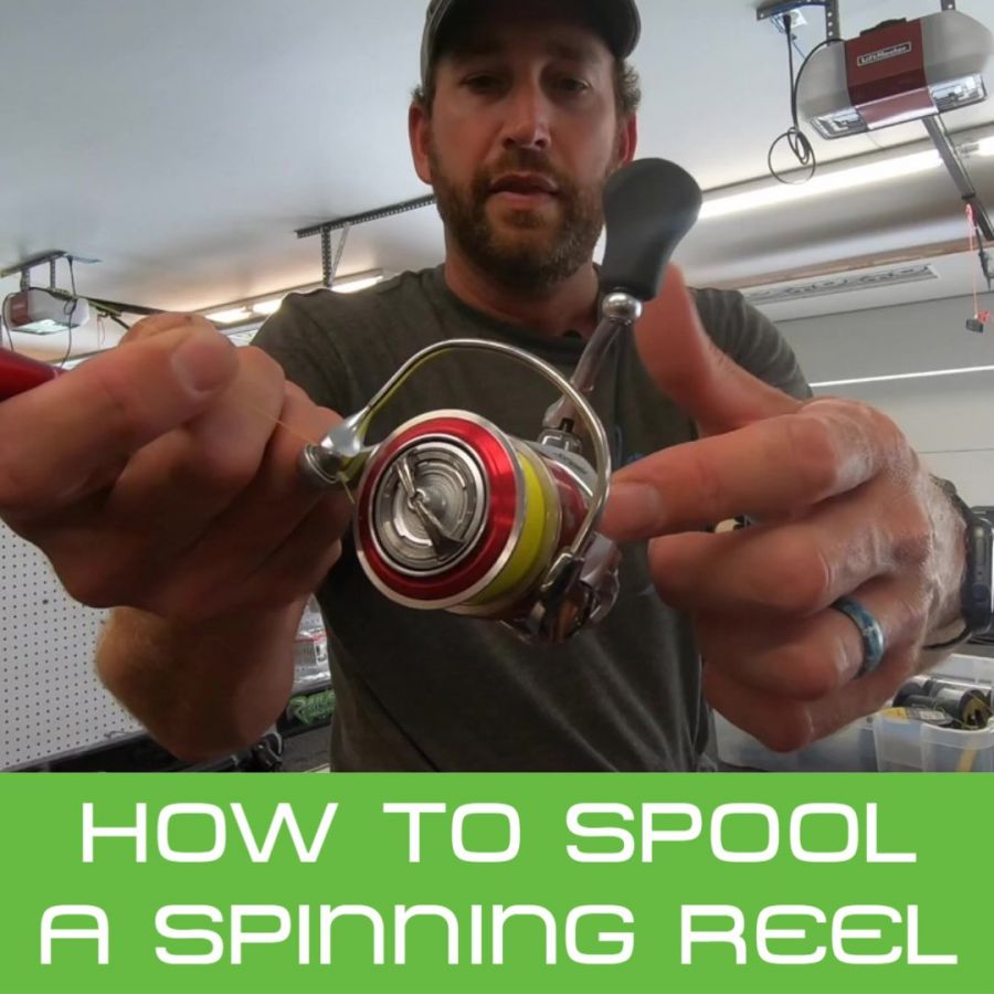 How To Spool Spinning Reel : Ott DeFoe