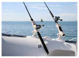 Plastic Fishing Rod Rack Holder 3 Tubes Link Boat Marine Kayak Yacht Craft  Multi
