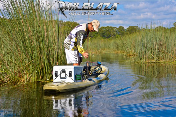 Fly fishing from a stand up paddleboard (SUP) with RAILBLAZA
