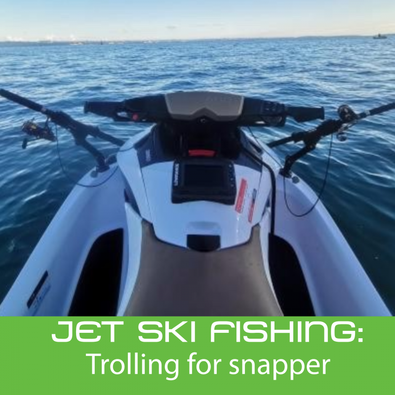 Jet Ski Fishing : Setting up rod holders to troll for snapper